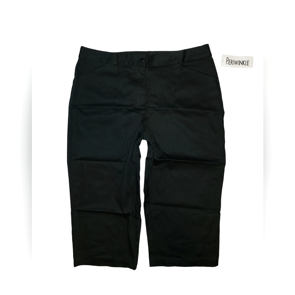 NWT Periwinkle Black Business Office Pantsuit Capris Pants  Bottoms Size 16W